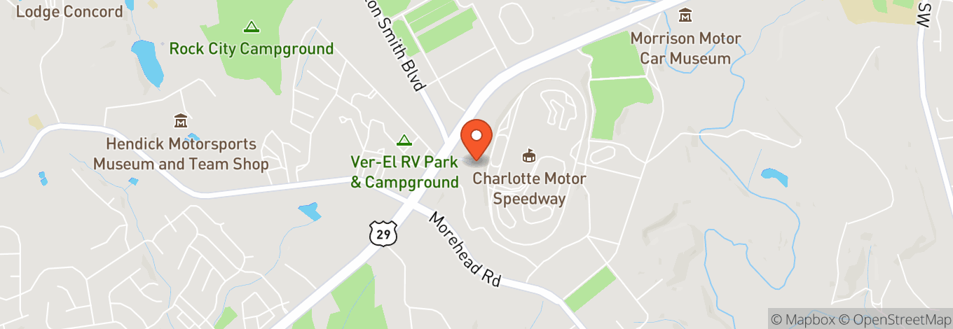 Map of Charlotte Motor Speedway