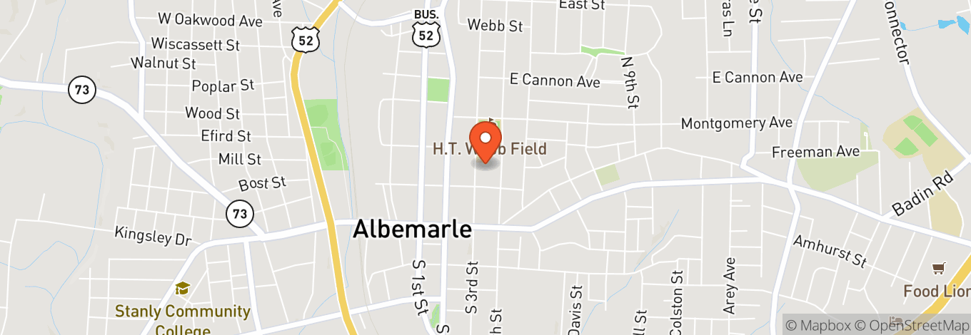 Map of Albemarle Neighborhood Theatre