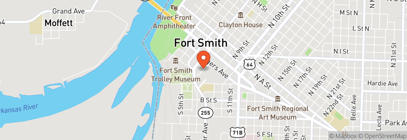Map of ArcBest Corporation Performing Arts Center - Fort Smith