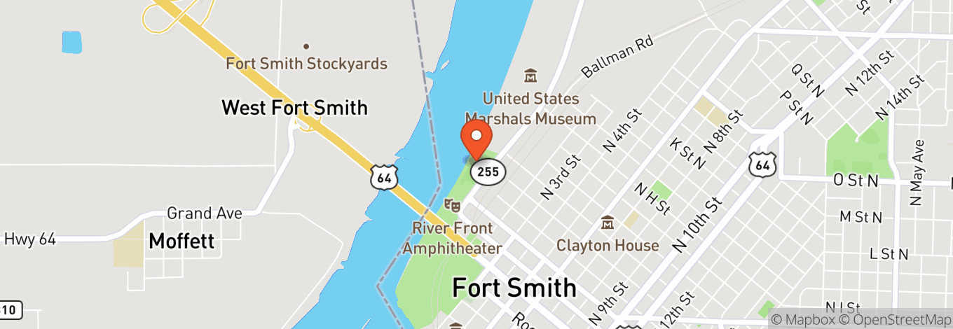 Map of Riverfront Amphitheater