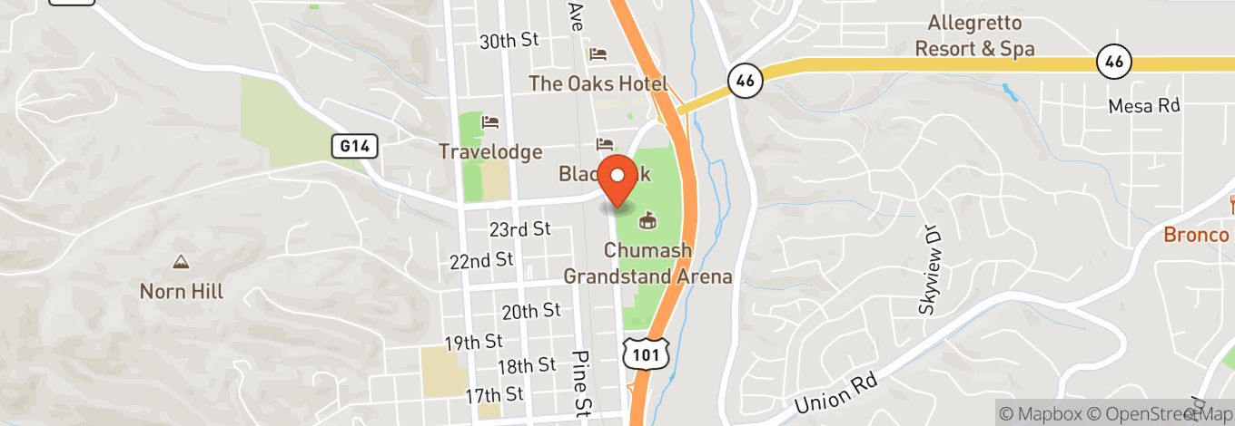 Map of Paso Robles Event Center