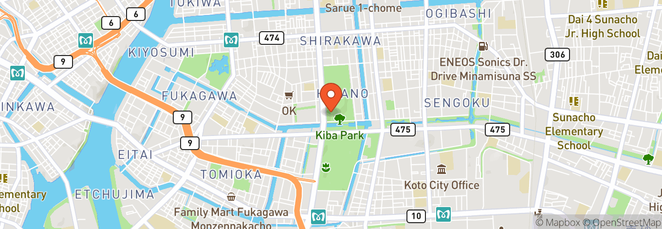 Map of Kiba Park