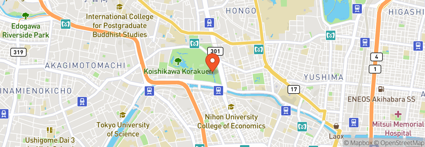 Map of Tokyo Dome