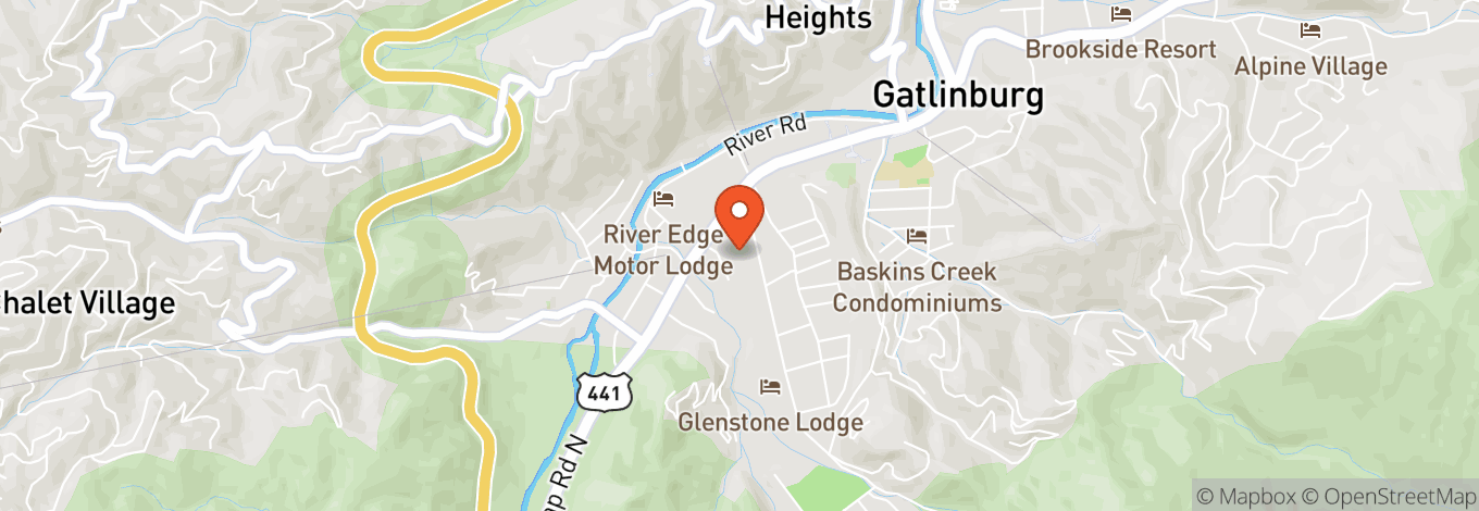 Map of Gatlinburg Convention Center