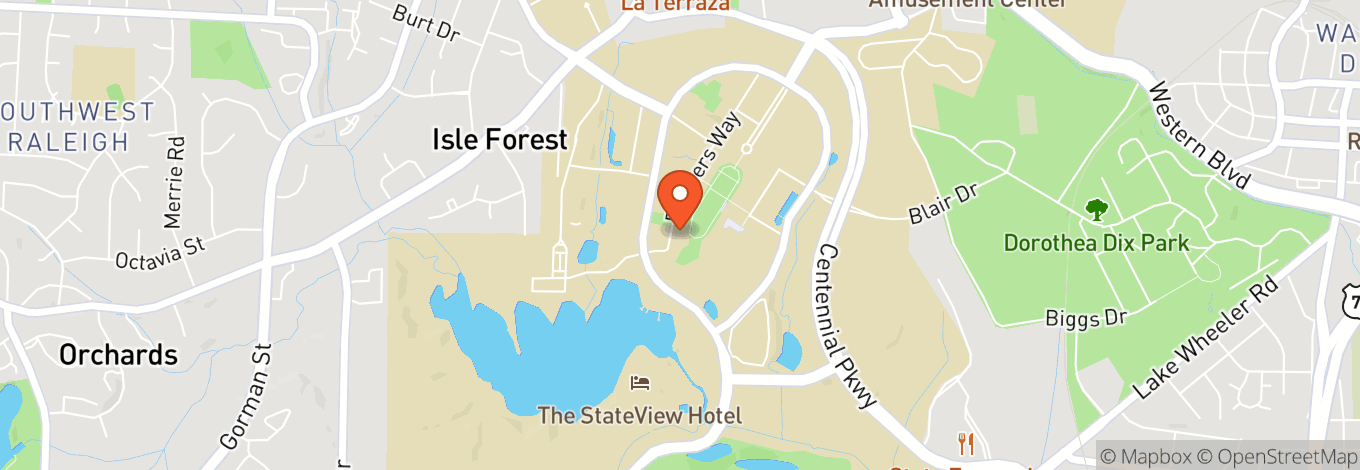 Map of James B. Hunt Jr. Library