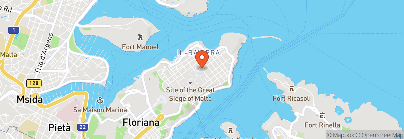 Map of Various Venues, Malta