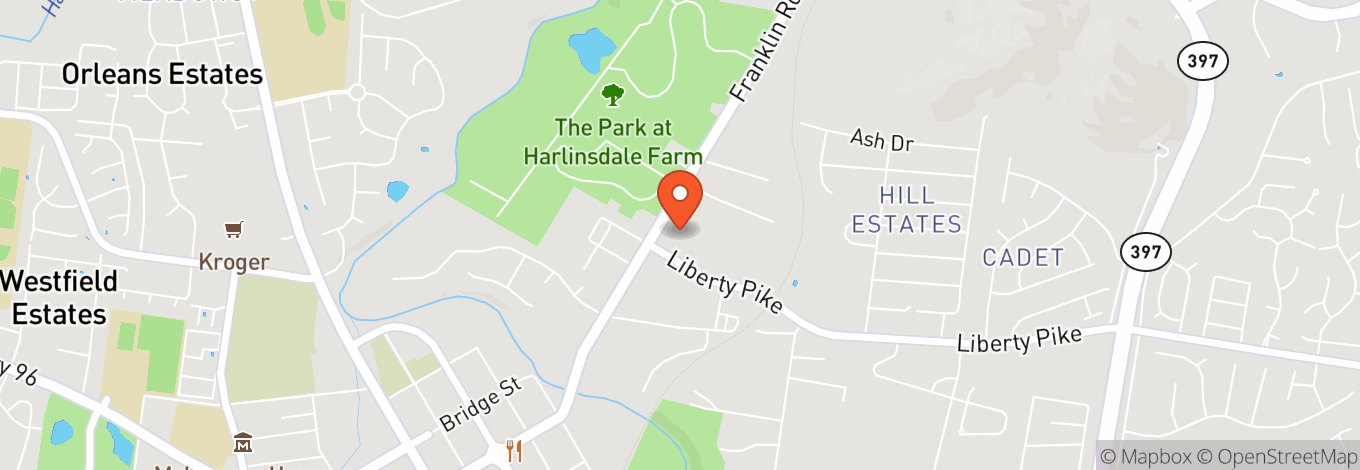 Map of Liberty Hall In The Factory At Franklin