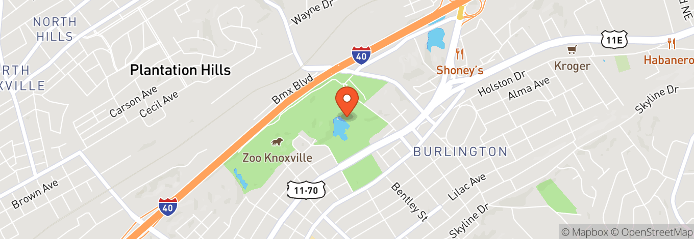 Map of Chilhowee Park