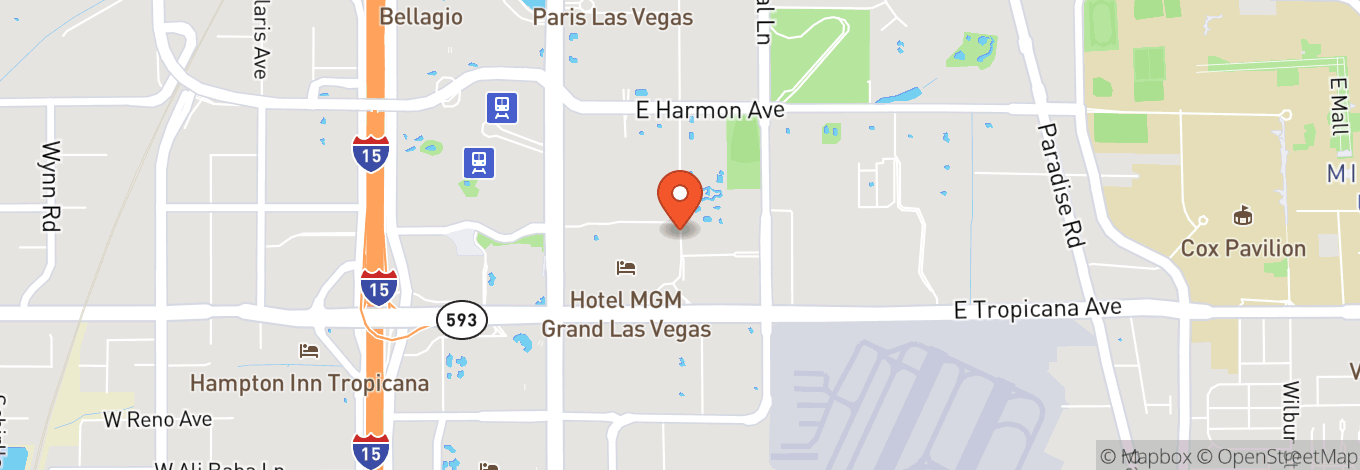Map of KA Theatre at MGM Grand Hotel and Casino