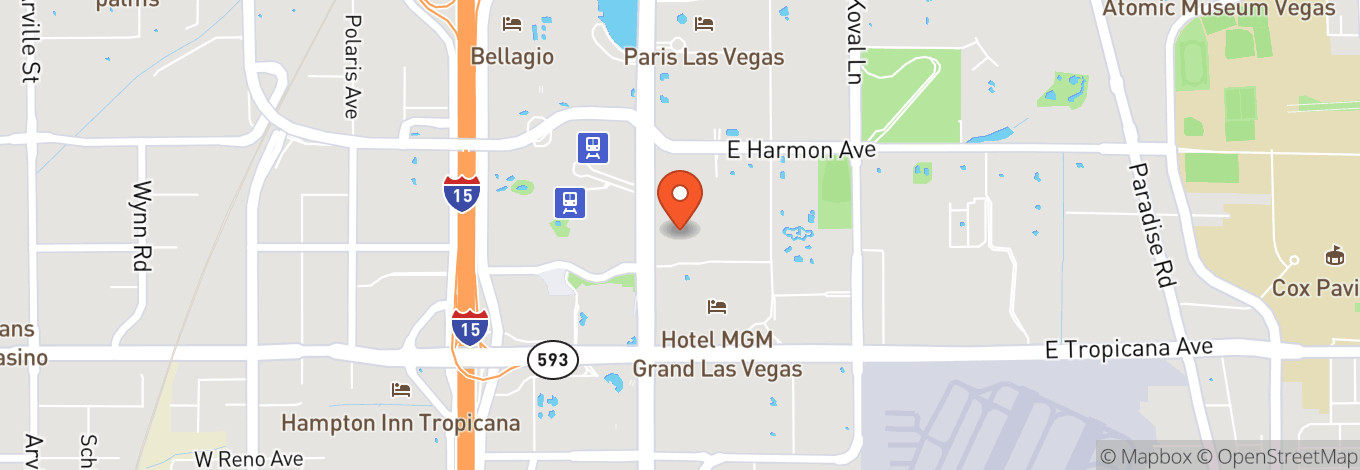 Map of The Mosaic On The Strip