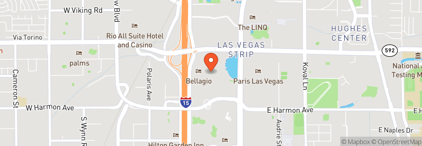 Map of "O" Theatre Showroom - Bellagio Hotel & Casino