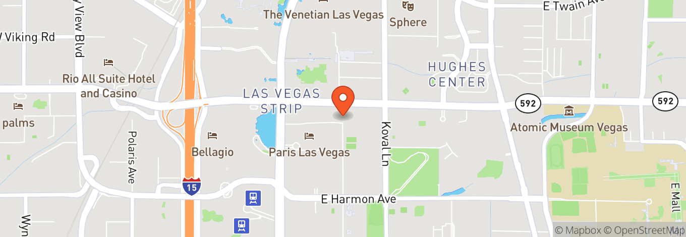 Map of Horseshoe Las Vegas