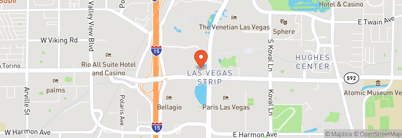 Map of Spiegeltent At Caesars Palace