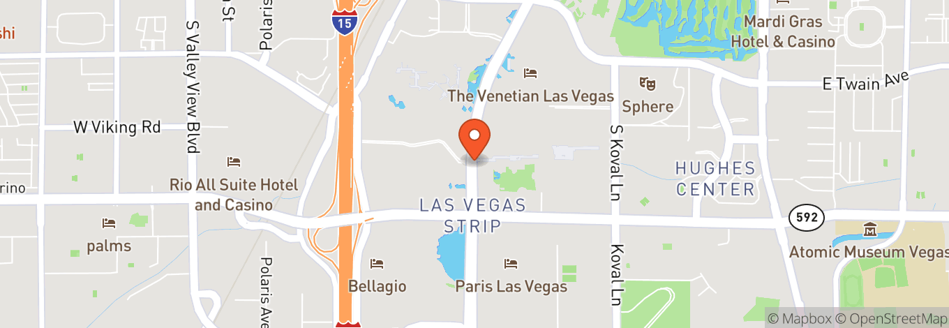 Map of Bugsy's Cabaret at Flamingo