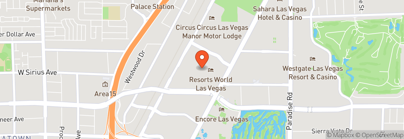 Map of Resorts World Las Vegas