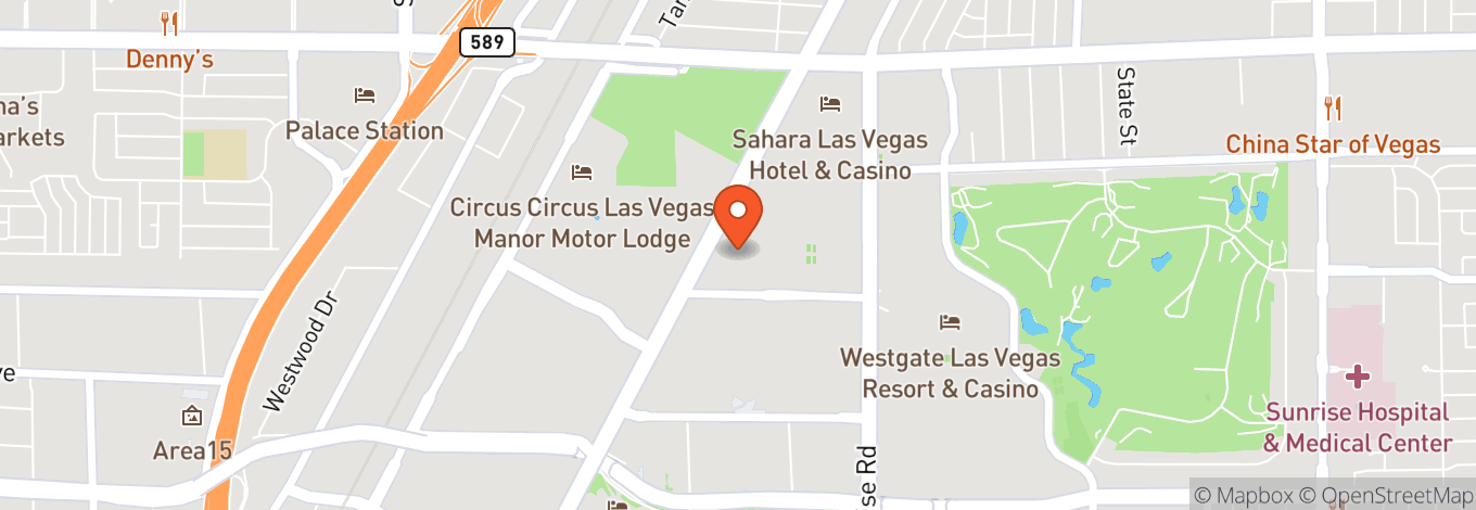 Map of Liv Nightclub Las Vegas