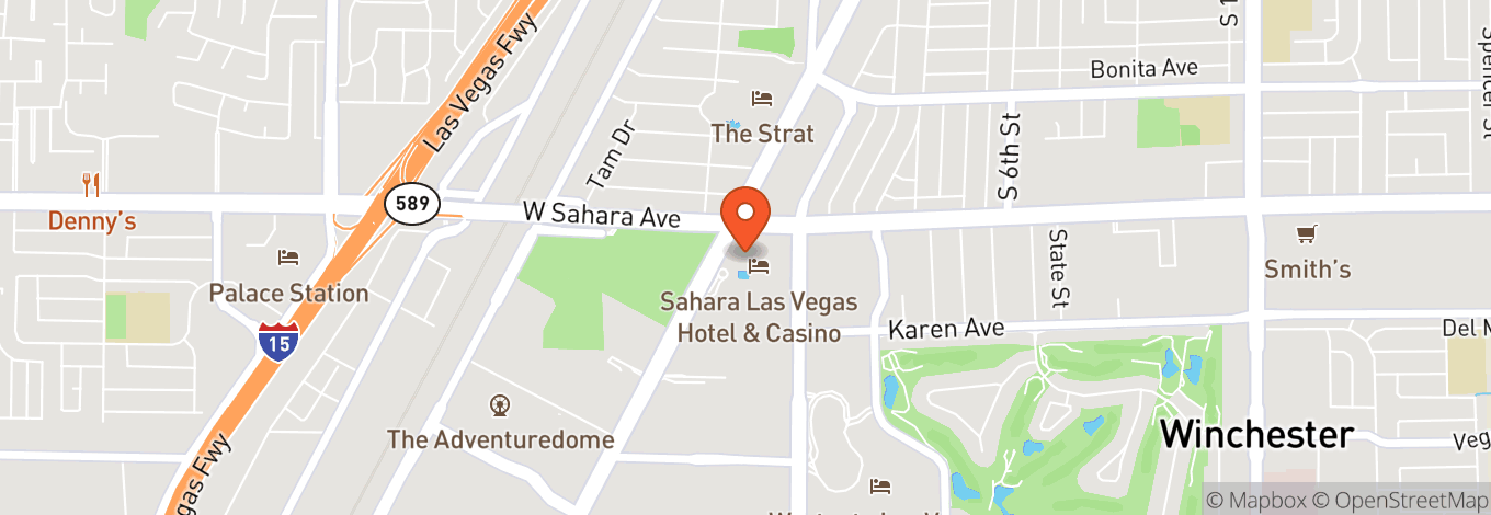 Map of The Pool at SAHARA Las Vegas