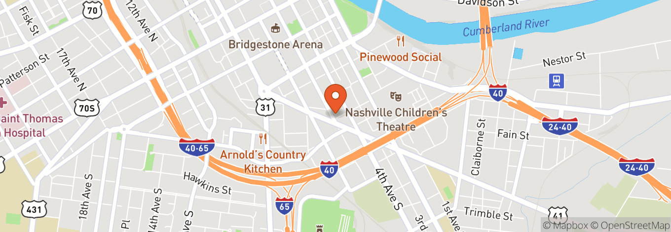 Map of ELM Nashville
