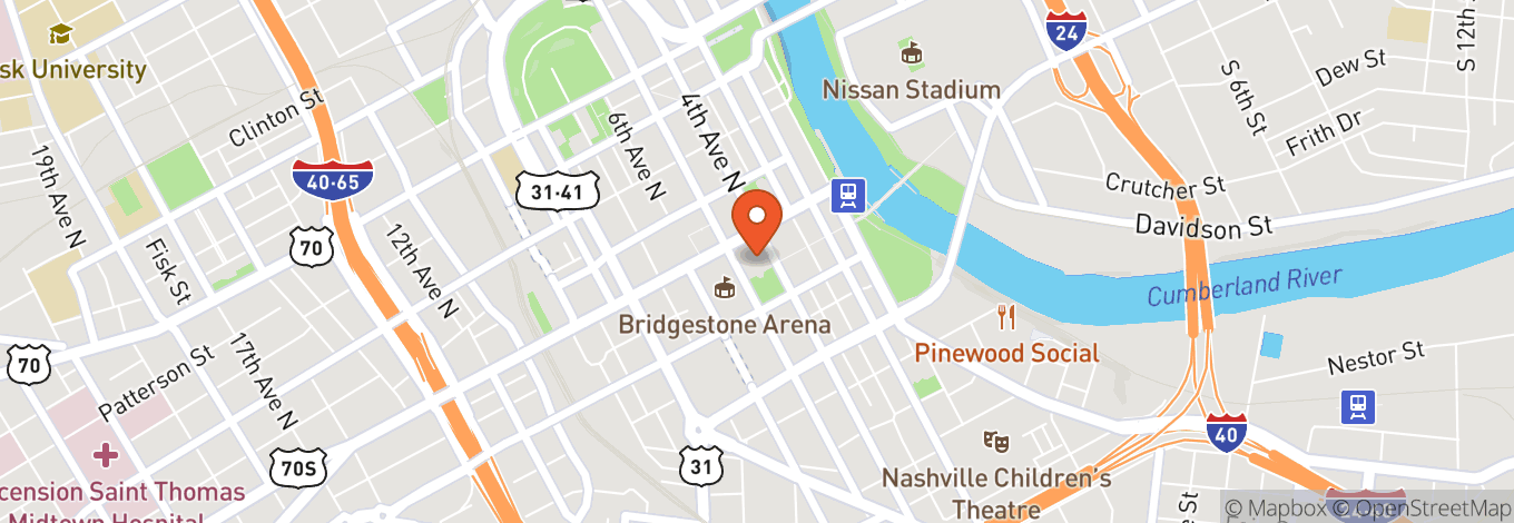 Map of Music City Walk of Fame Park