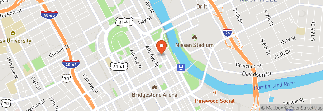 Map of Hit Parader Nashville