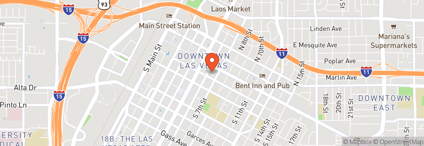 Map of 601 E Fremont St