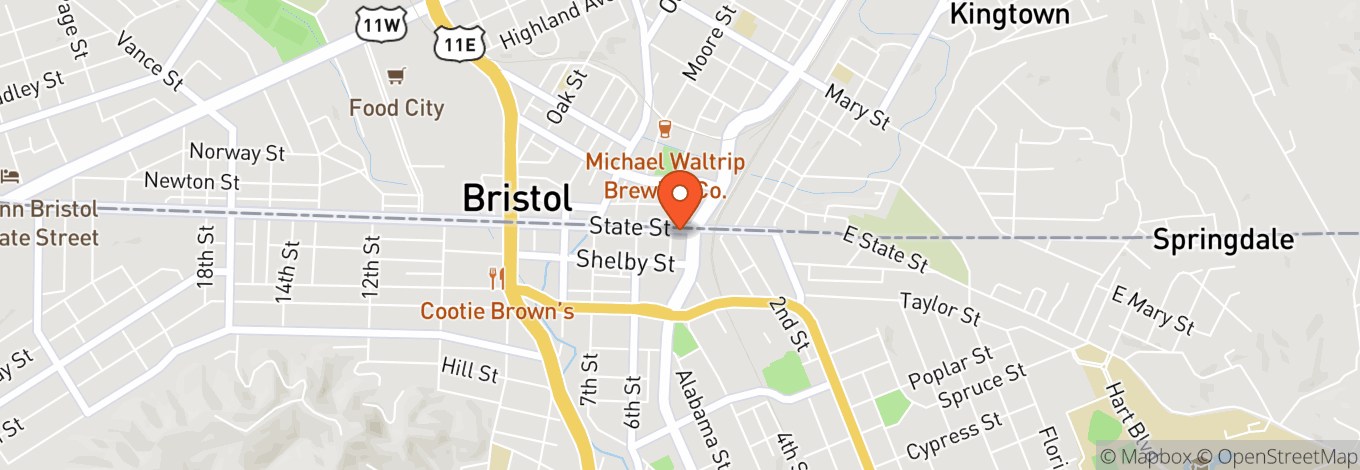 Map of Historic Downtown Bristol