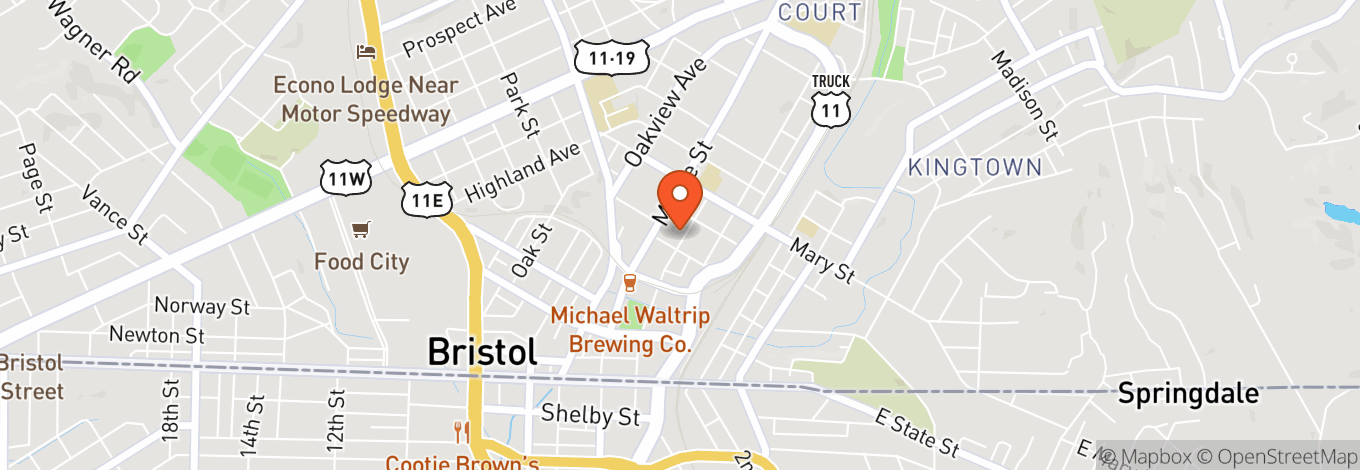 Map of Downtown Bristol