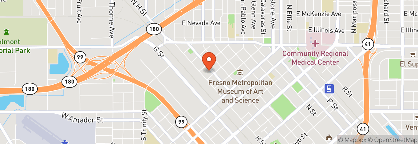 Map of Rainbow Ballroom