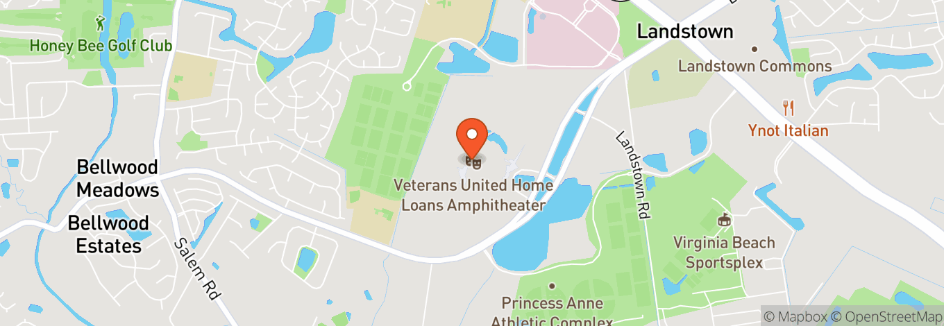 Map of Veterans United Home Loans Amphitheater At Virginia Beach