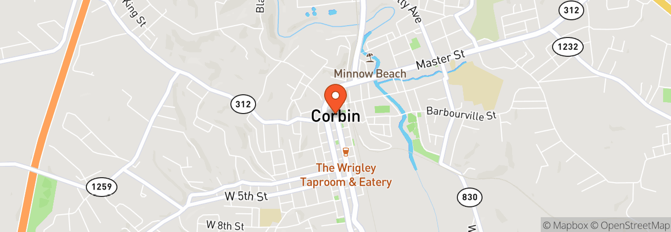 Map of The Corbin Arena