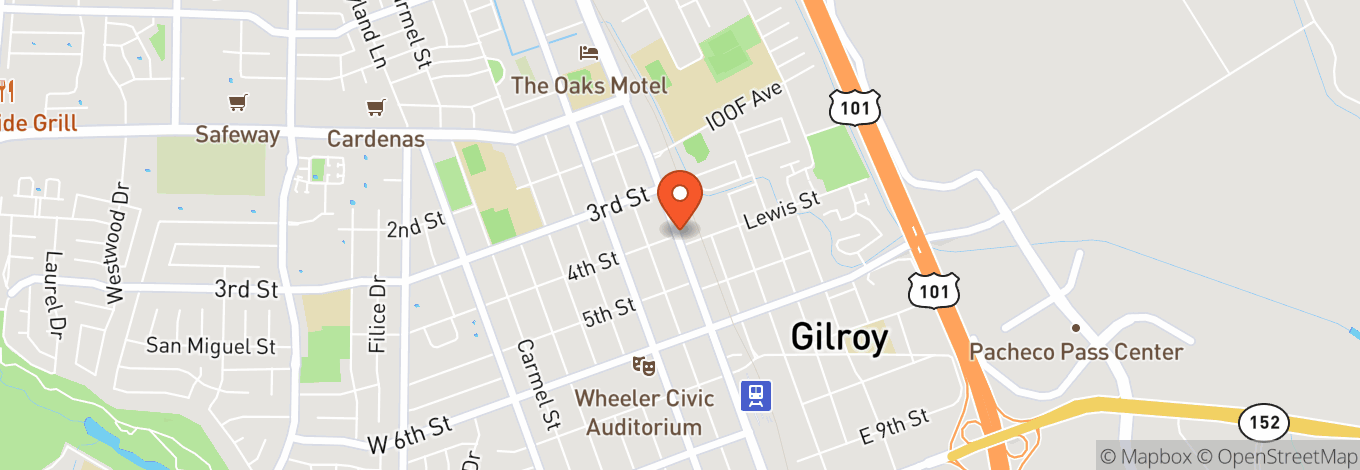Map of Capos Event Center