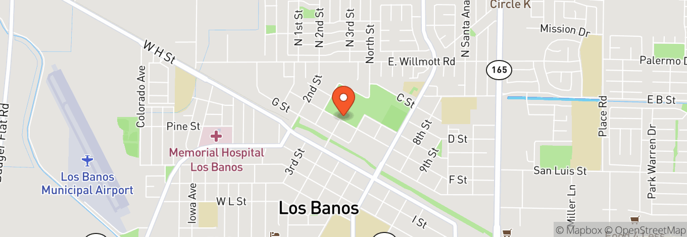 Map of Los Banos Fairgrounds Park