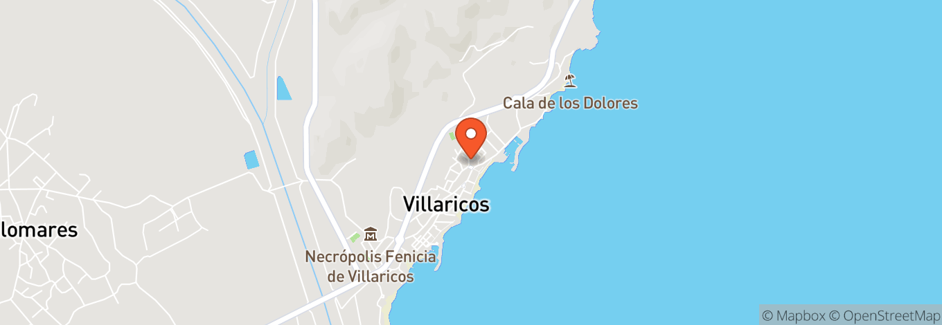 Map of Villaricos Beach