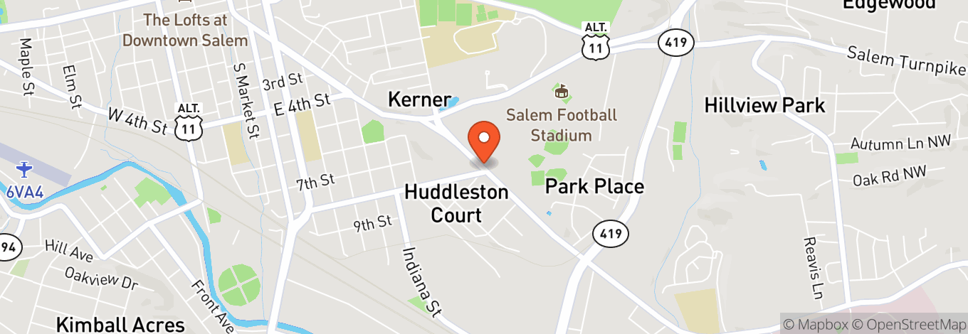 Map of Salem Civic Center