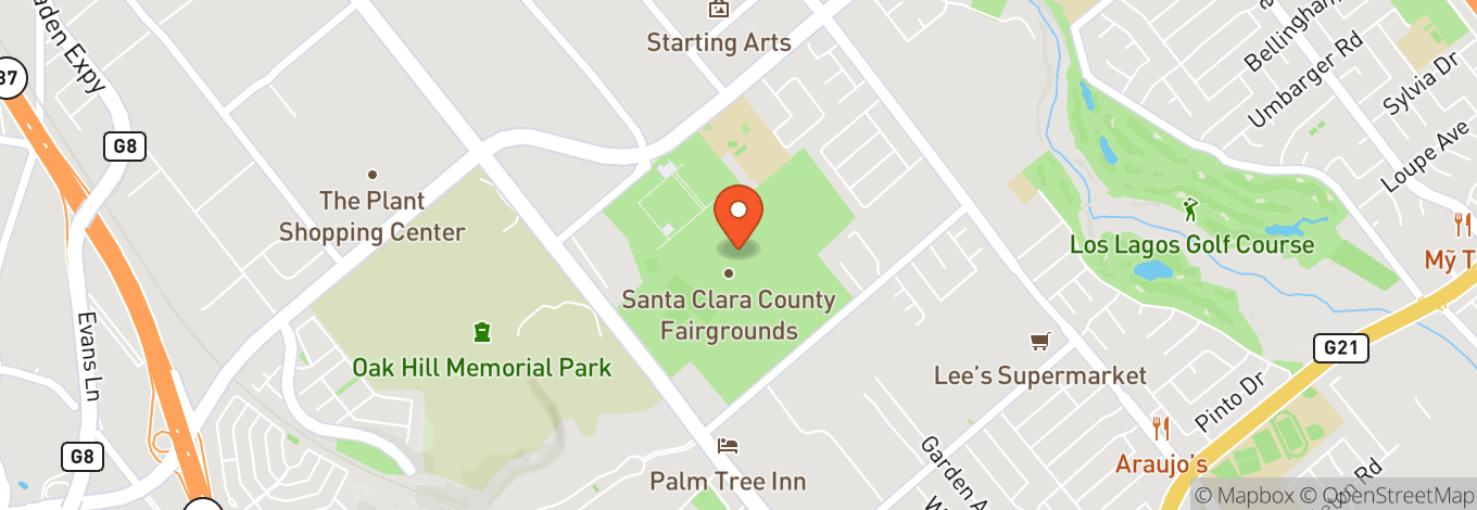 Map of Warehouse In San Jose