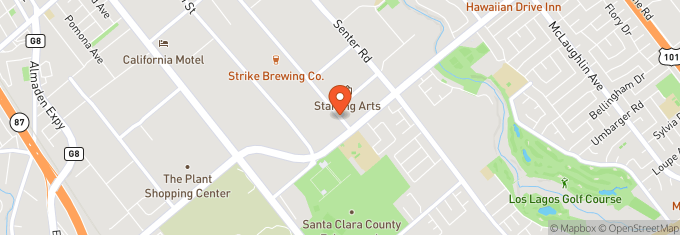 Map of Cirque Du Soleil - Kooza