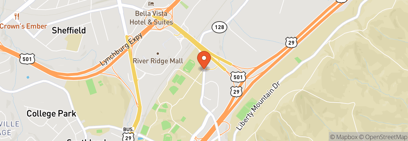 Map of Thomas Road Baptist Church