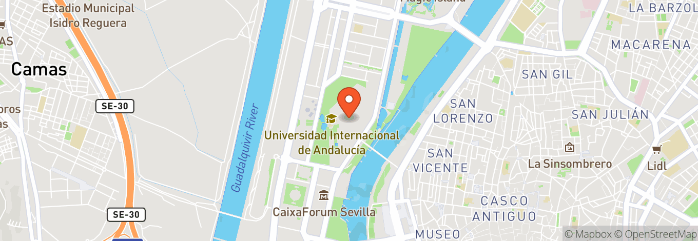Map of Estadio La Cartuja De Sevilla