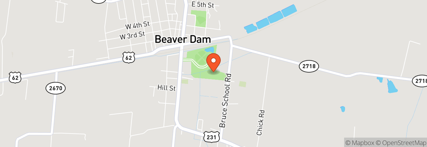 Map of Beaver Dam Amphitheater