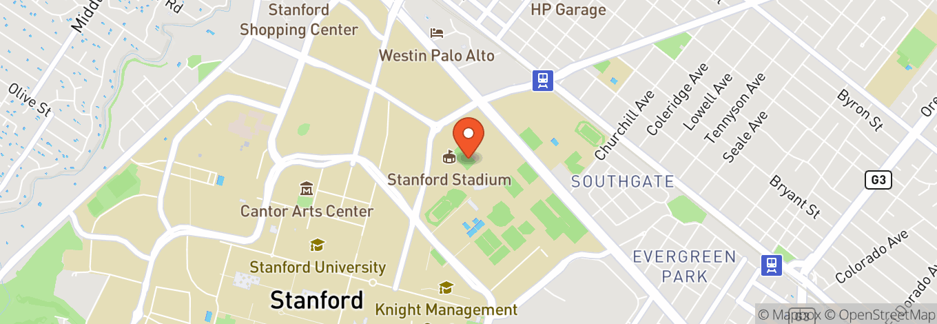 Map of Stanford Stadium