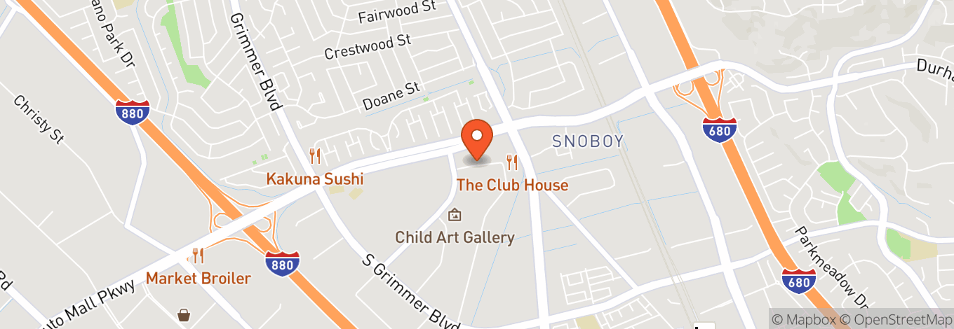 Map of Fremont Clubhouse Sportsbar, Golf Club, And Event Center