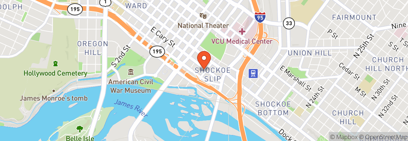 Map of Omni Richmond Hotel