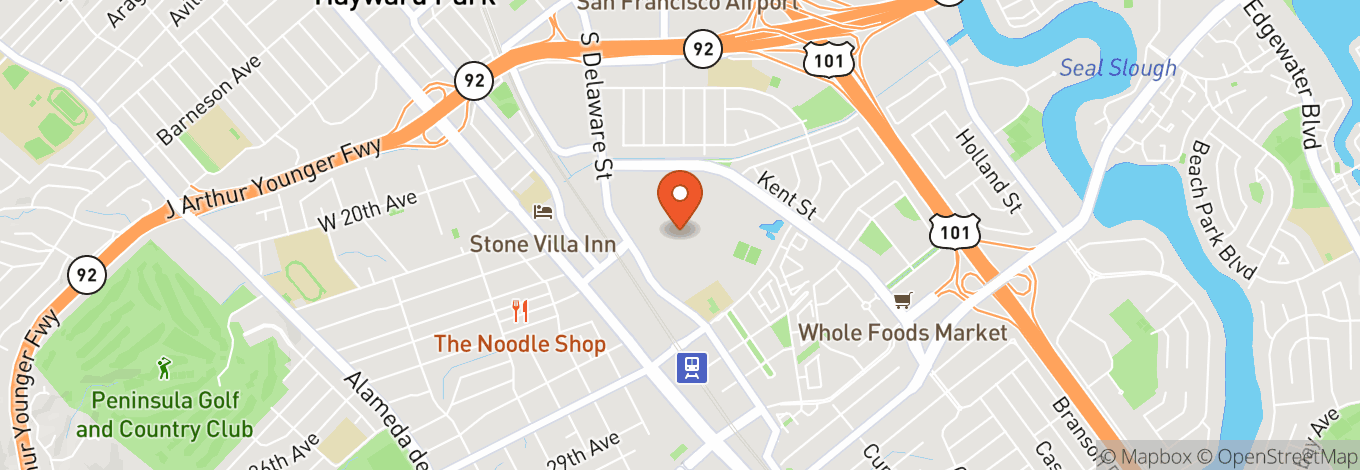 Map of San Mateo County Event Center