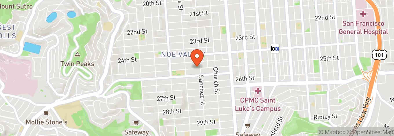 Map of Noe Valley Ministry