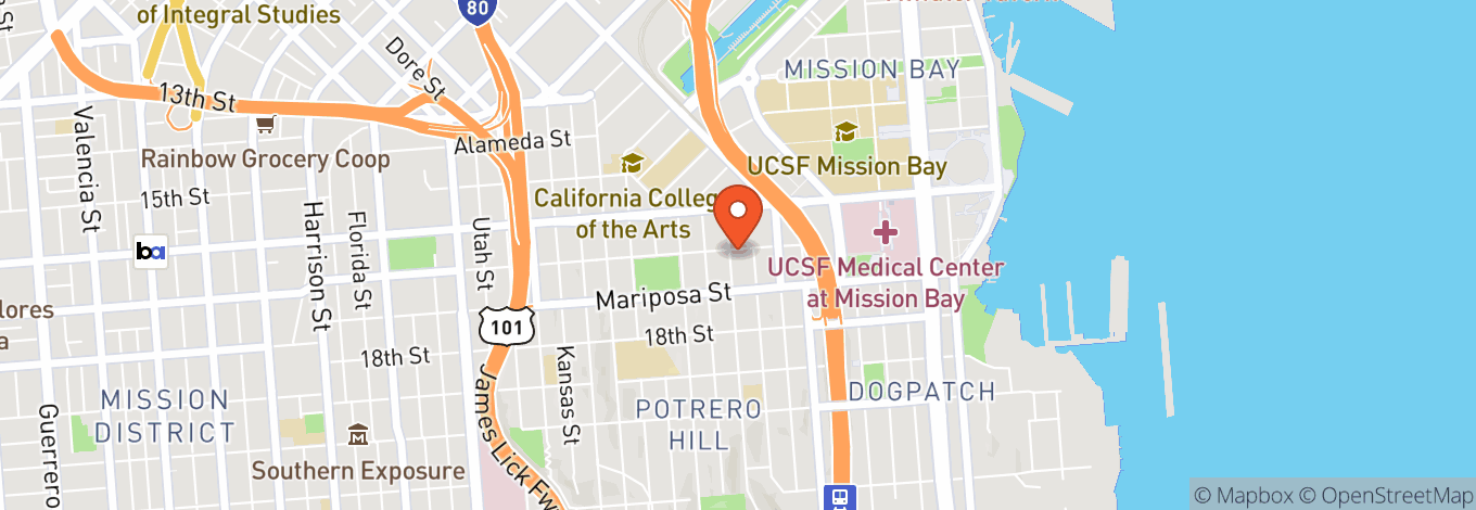 Map of Bottom of the Hill