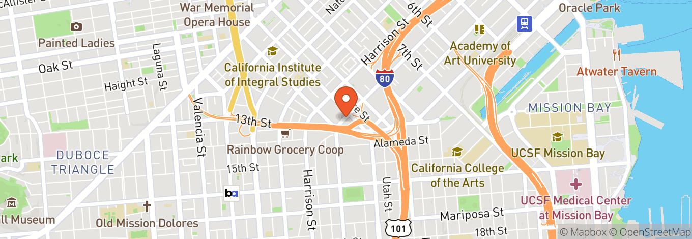 Map of The Foundry SF