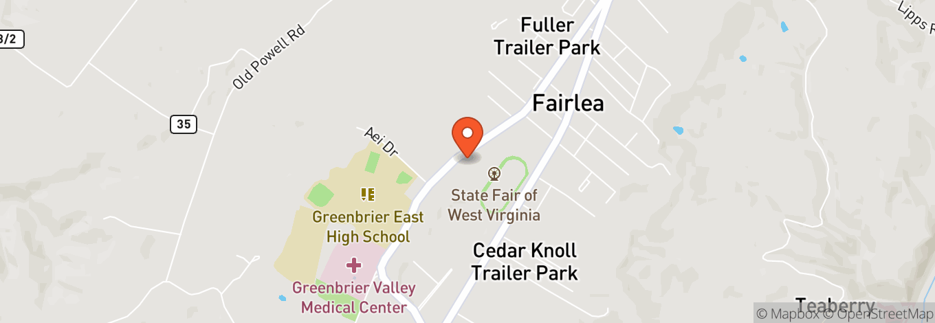 Map of State Fair of West Virginia