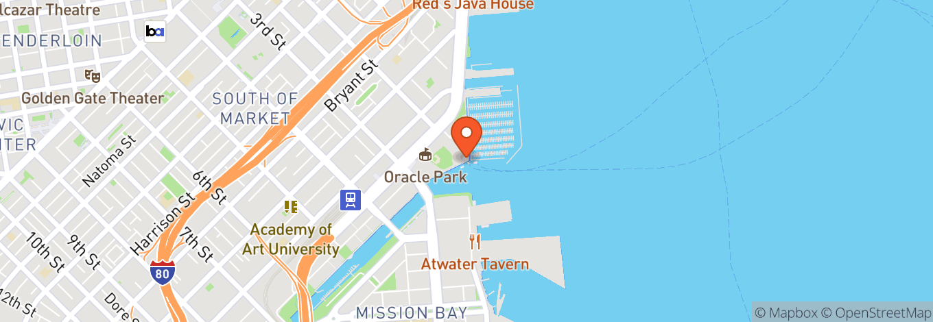 Map of Oracle Park