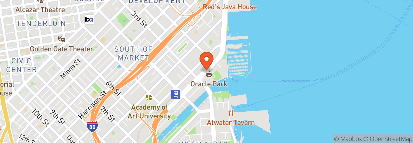 Map of Oracle Park