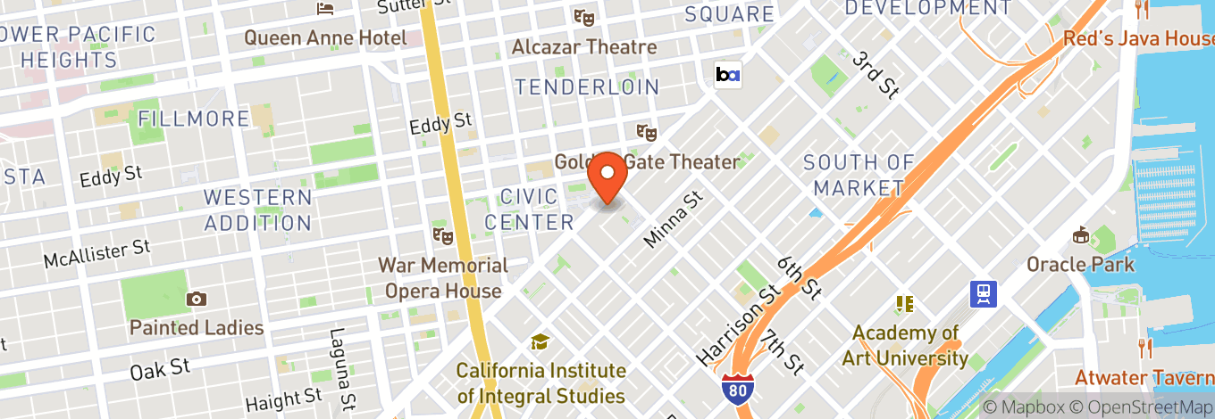 Map of A.c.t.'s Strand Theater & Cafe